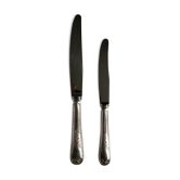 Set of 24 silver metal knives