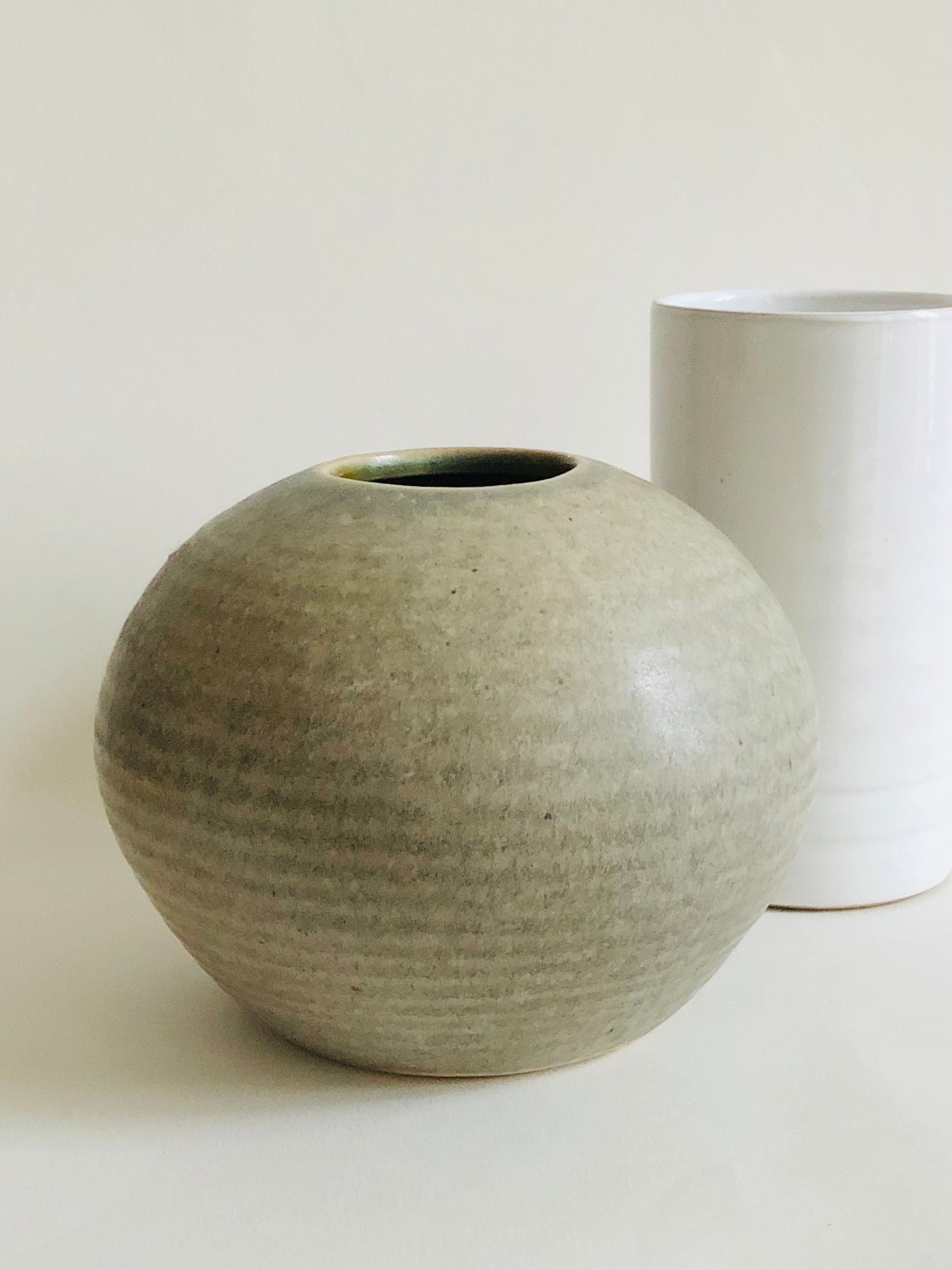 Vintage Ball Vase in Dutch Ceramic