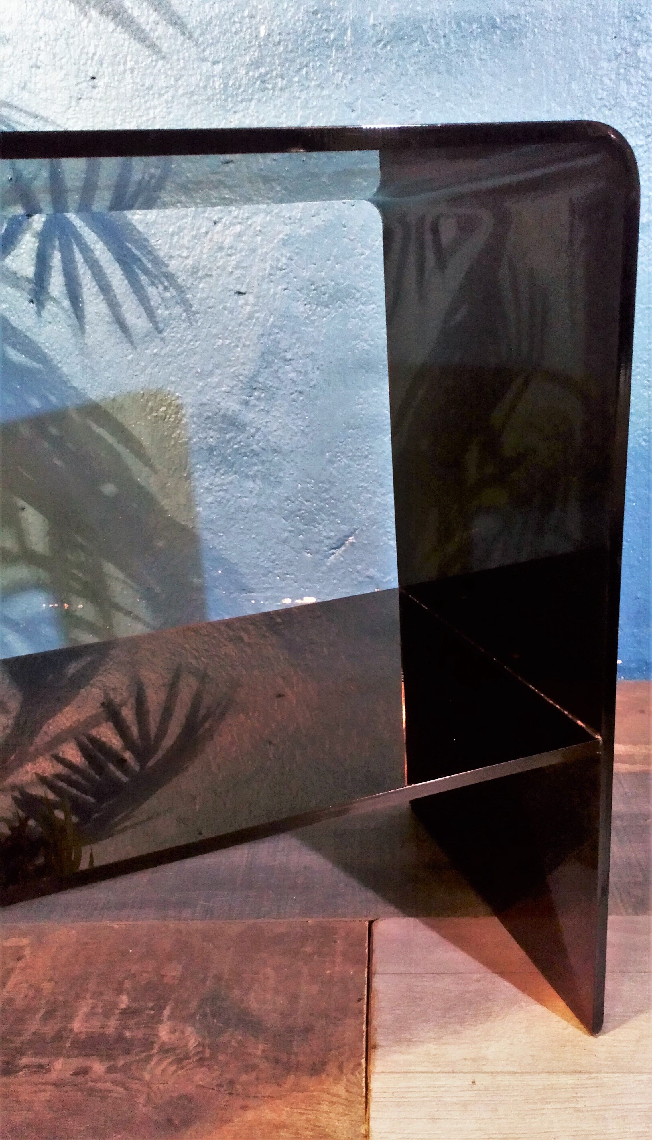 Plexiglas bedside tables 1970s