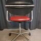Fauteuil Kevi en skaï et métal chromé