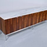 ROSEWOOD MARBLE SIDEBOARD FLORENCE KNOLL 1960s KNOLL INTERNATIONAL É
