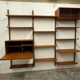 Vintage Scandinavian Teak Wall Unit by Poul Cadovius for Royal System, Cope