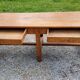 Table de ferme en chêne 6 pieds 2 tiroirs 200cm