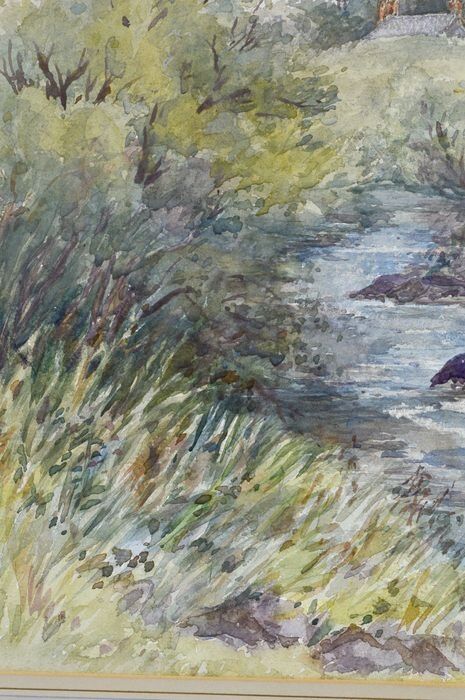 Paire d'aquarelles début XXéme école anglaise