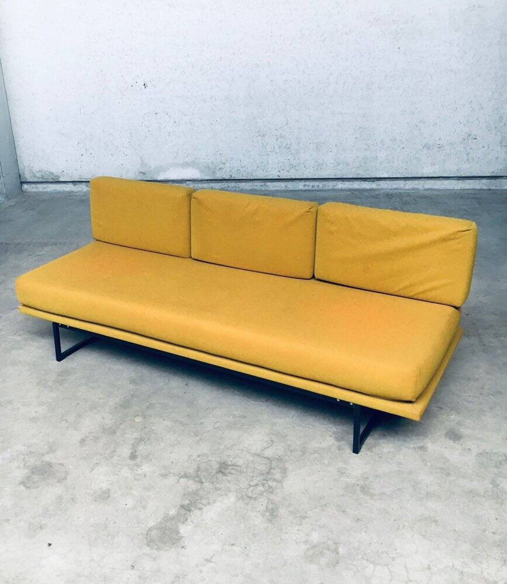 Mid-Century Dutch 3 Seat Sofa Daybed, 1960s