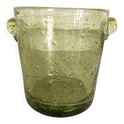 Seau à glaces verre bullé