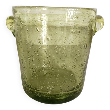 Bubble glass ice bucket