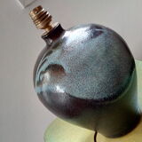 Enamelled stoneware lamp foot