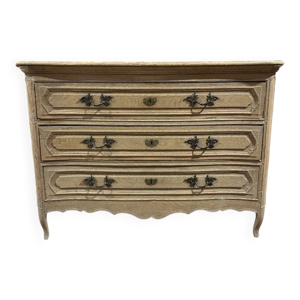 Commode galbée en chêne - massif