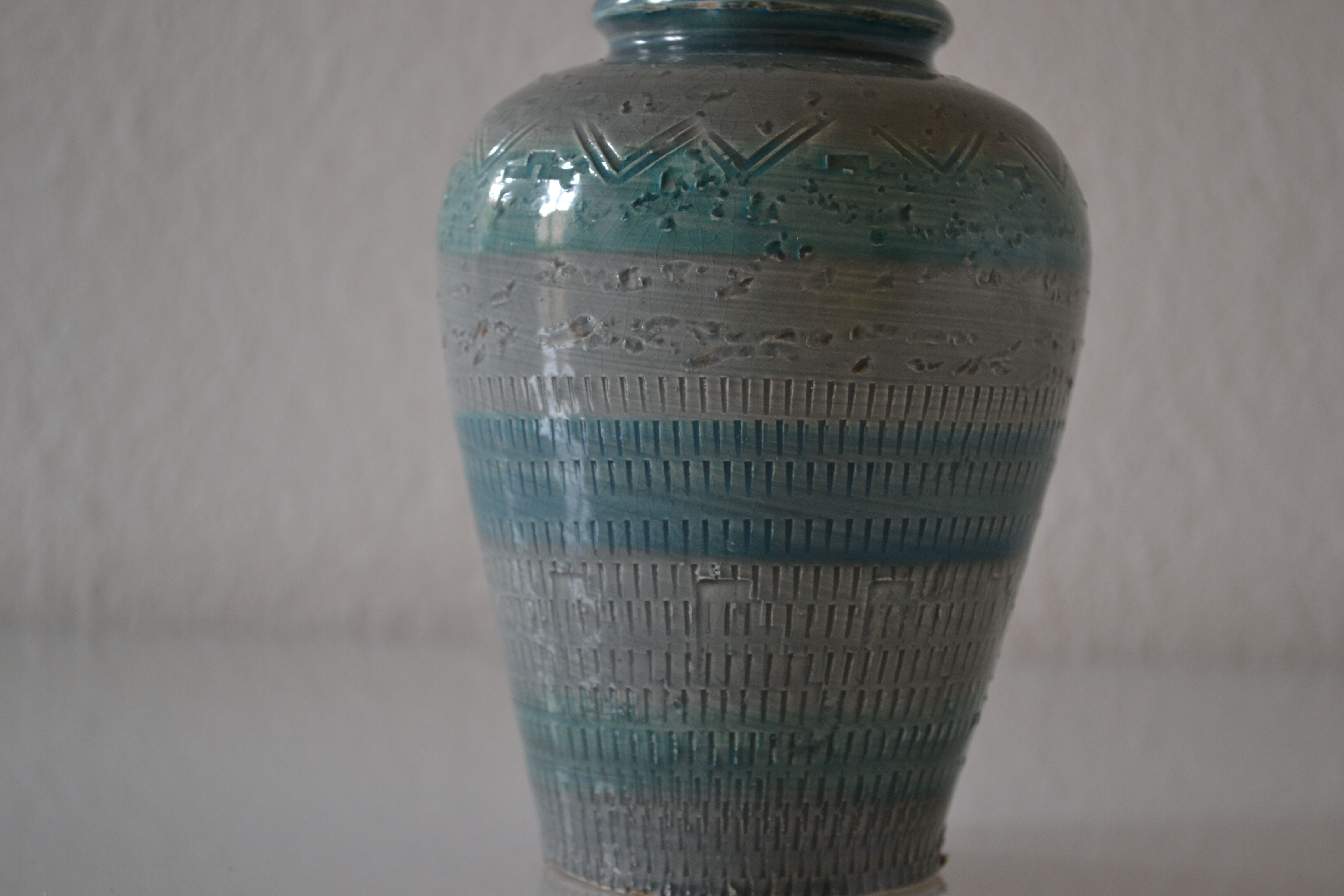 Vase vintage 60's aldo londi bitossi blu rimini