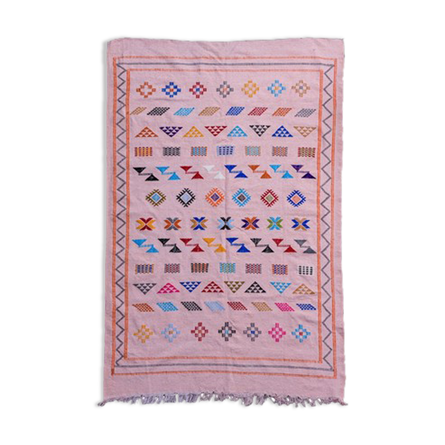 Ethnic Pink Berber Carpet