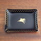 Empty pocket cup Pegasus in blue and gold crystal - advertising Mobil