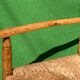 Pair german bobbin turned side chairs with rush seat