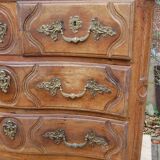 Louis XV period chest of drawers in walnut from the 18th century (undergoing restoration)