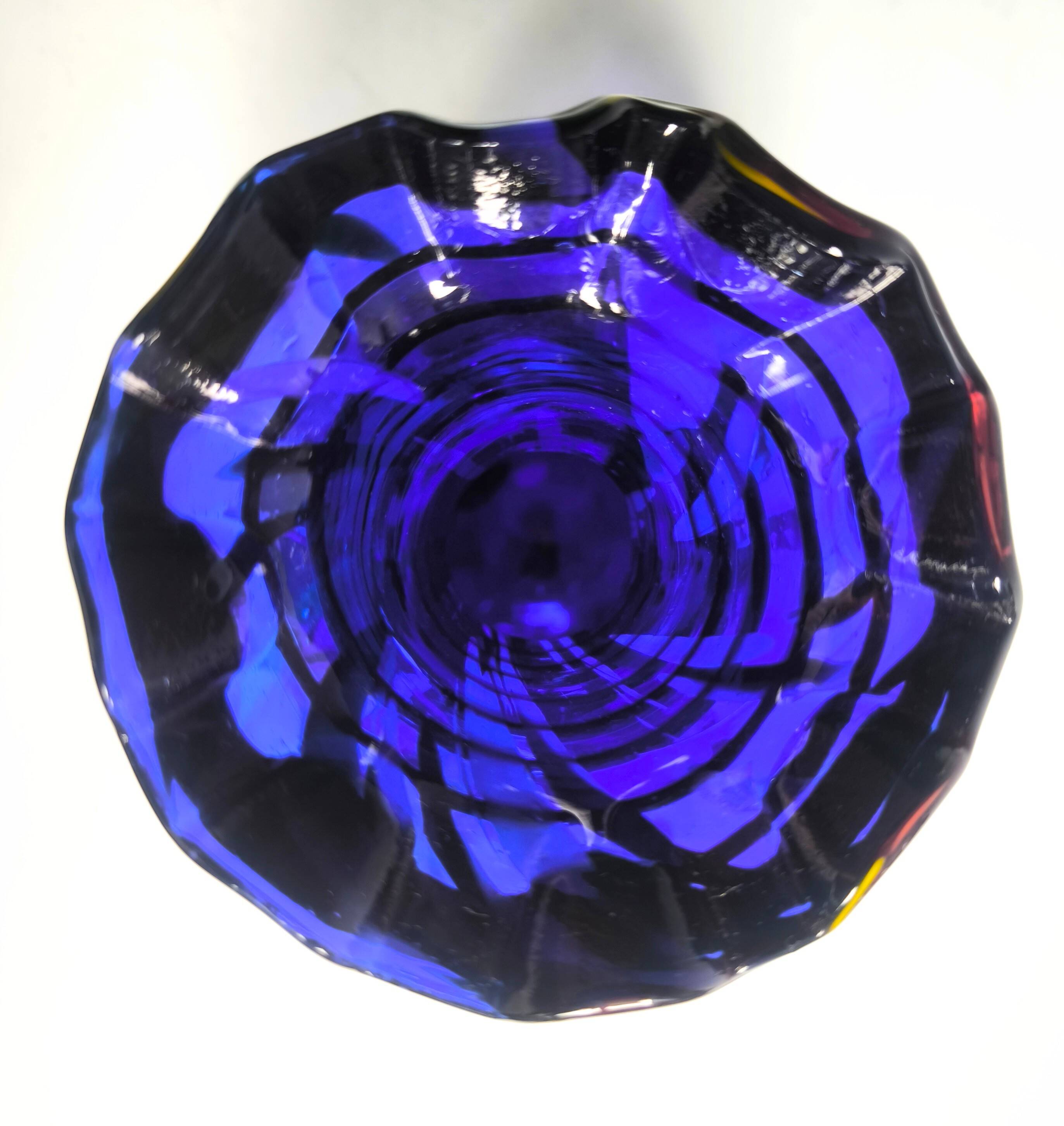 Vintage Murano Vase "Ruffled Rim" 1960s