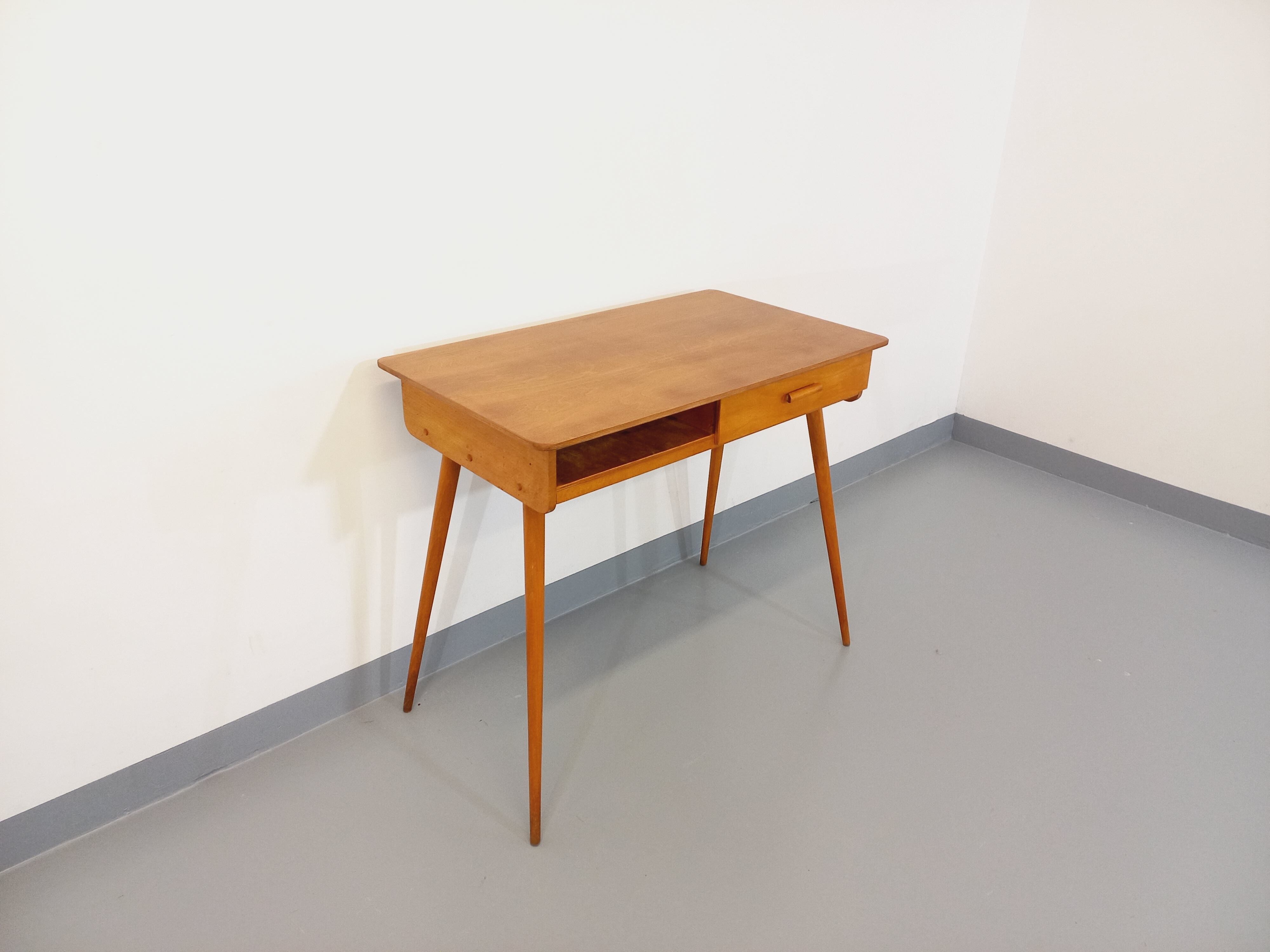 Vintage Baumann wooden desk from the 50s