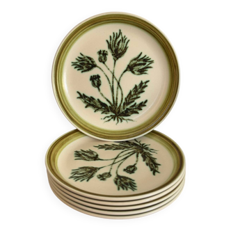 Herbier Gien stoneware plates