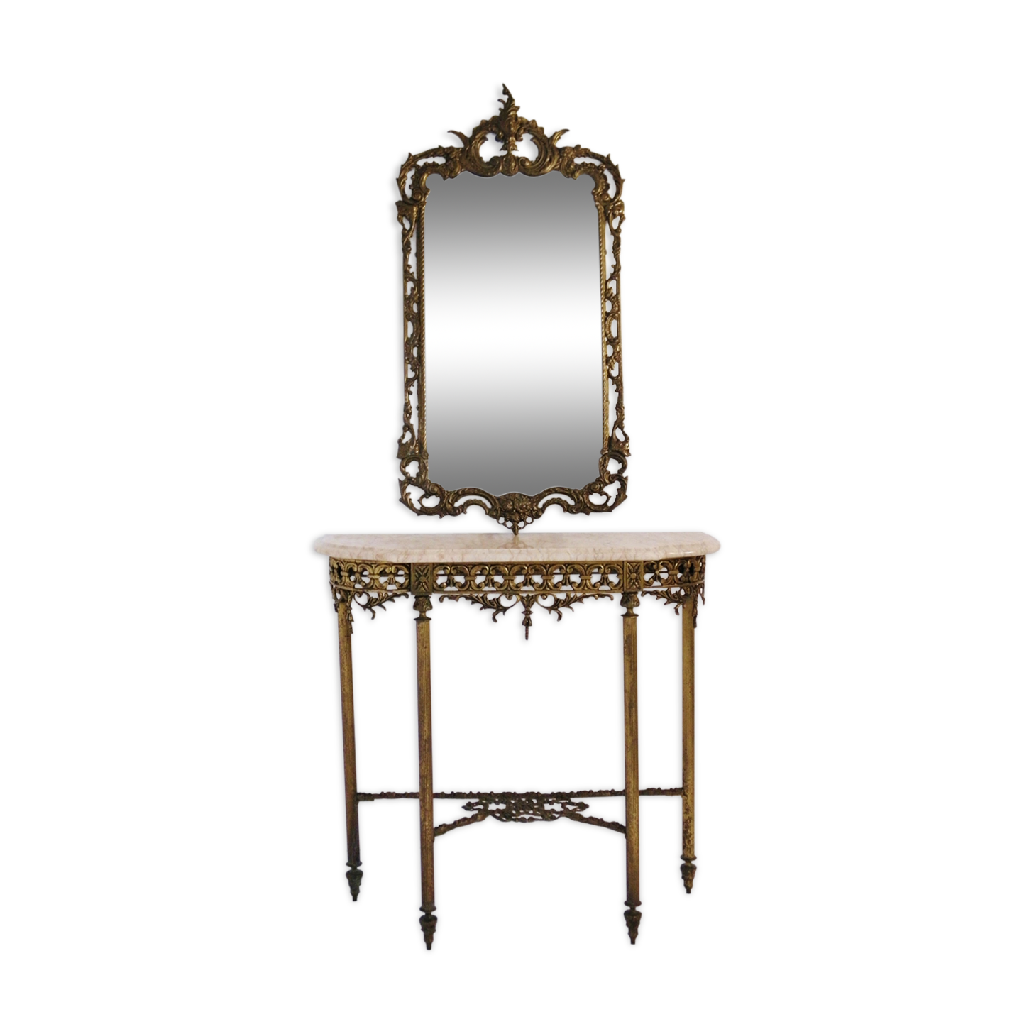 Console table and its mirror