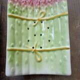 Double asparagus dish, slush sauce boat