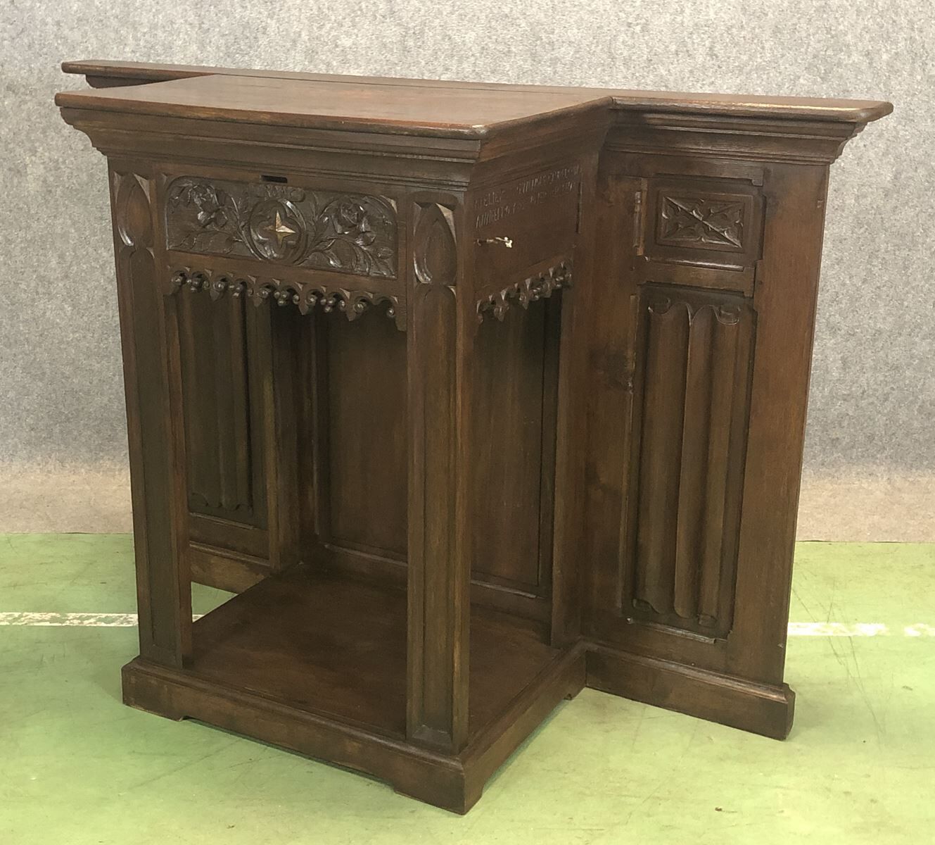 Oak church trunk made in 1930