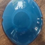 Cendrier ou vide-poche en verre d’art signé – bleu vintage design