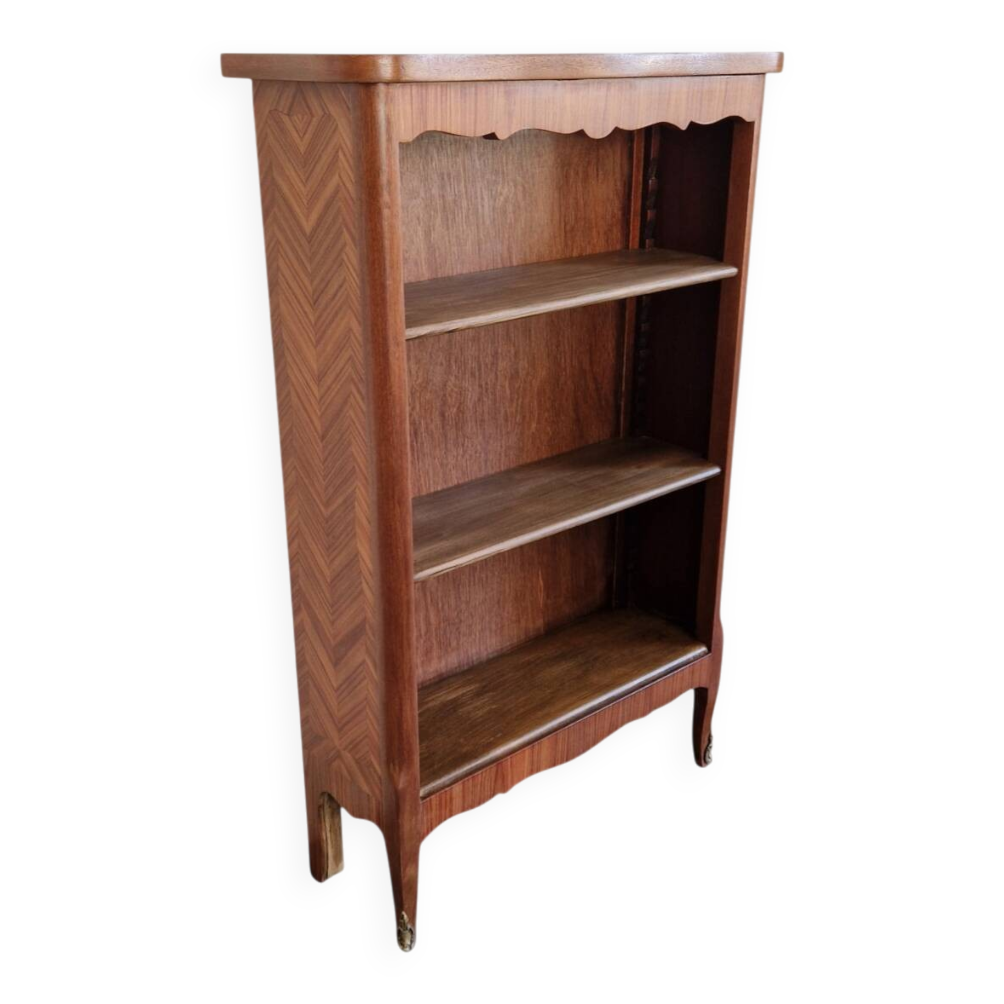 Bibus marquetry in rosewood, Transition style - Mid 20th century