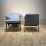 Paire de fauteuils 300 177, conçu par J. Chierowski, Dolnośląska Fabryka Mebli In świebodzice