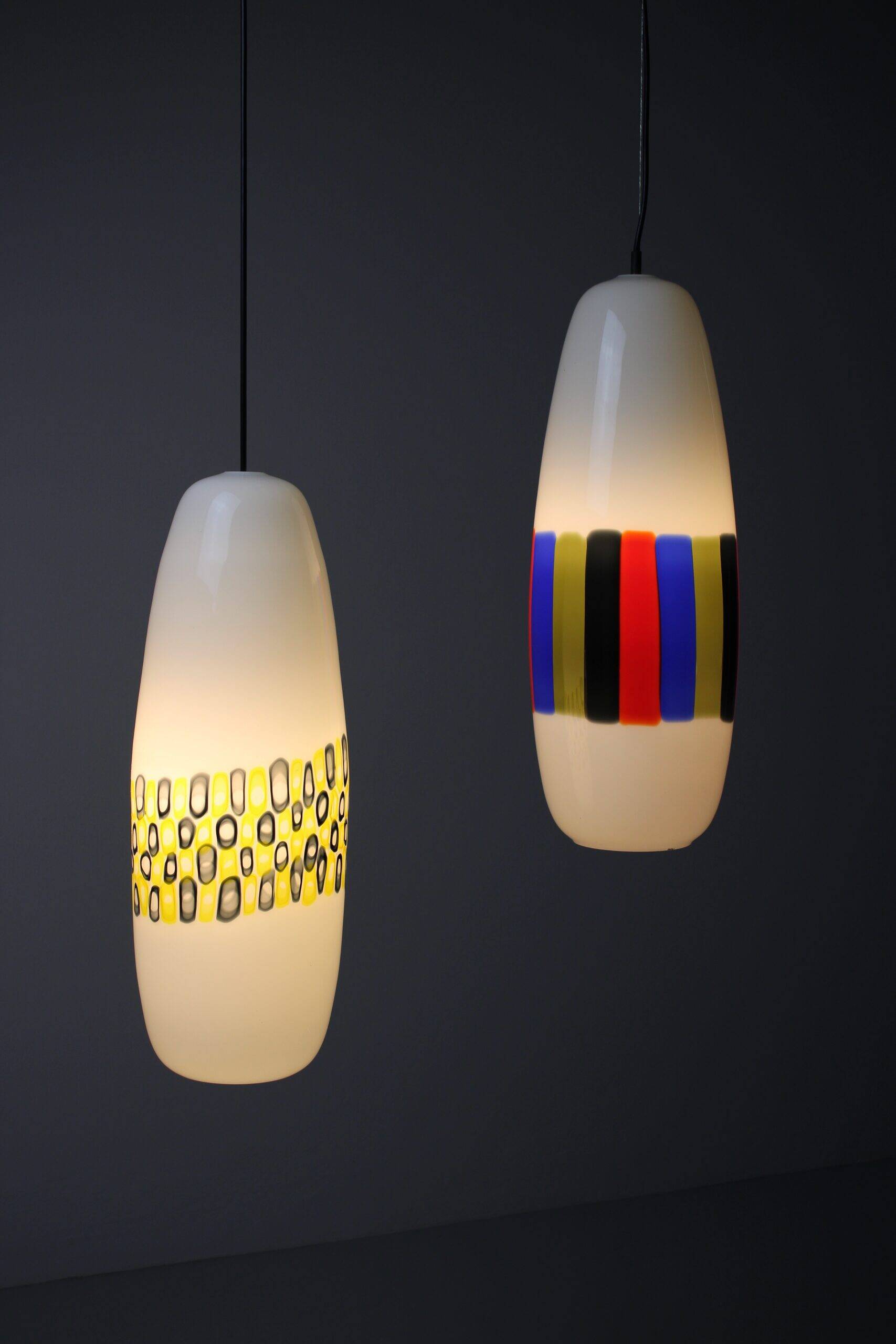 Suspensions L143 d'Alessandro Pianon pour Vistosi, années 1960