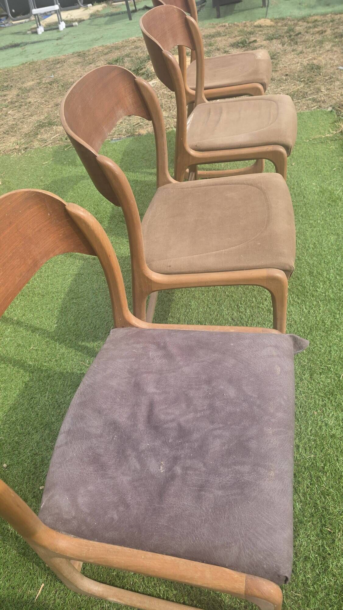 4 chaises Baumann modèle Traîneau