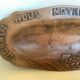 Carved wood dish ears of wheat give us our daily bread