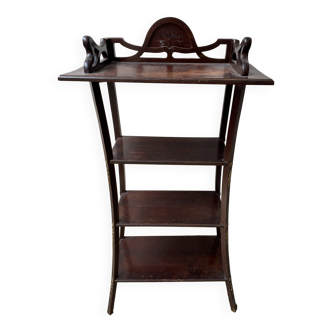 Console art nouveau period in mahogany