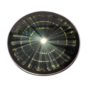 Fiber optic lamp that changes color in psychedelic kinetic style Italy 70s