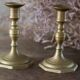Pair of vintage brass candlesticks