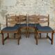4 chairs in solid wood from Guillerme and Chambron