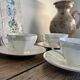 Iridescent vintage coffee service Digoin Sarreguemines