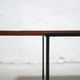 Modernist coffee table in wood and metal