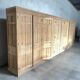 Ensemble placard 7m officine bois massif 10 portes 1950