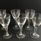 6 verres anciens en cristal
