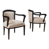 Set of 2 Biedermeier Armchairs in Rustic, Countryside Style, Austria, 1850s