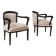 Set of 2 Biedermeier Armchairs in Rustic, Countryside Style, Austria, 1850s