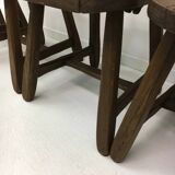Set of 4 Belgian Brutalist Dining Chairs from De Puydt, 1970’s