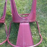 Xavier Pauchard for Tolix table G and 3 chairs A56