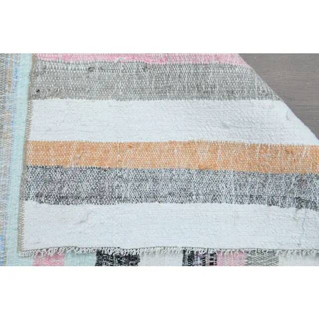 Vintage Turkish Oushak Handmade Wool Cotton Area Rug 158x263