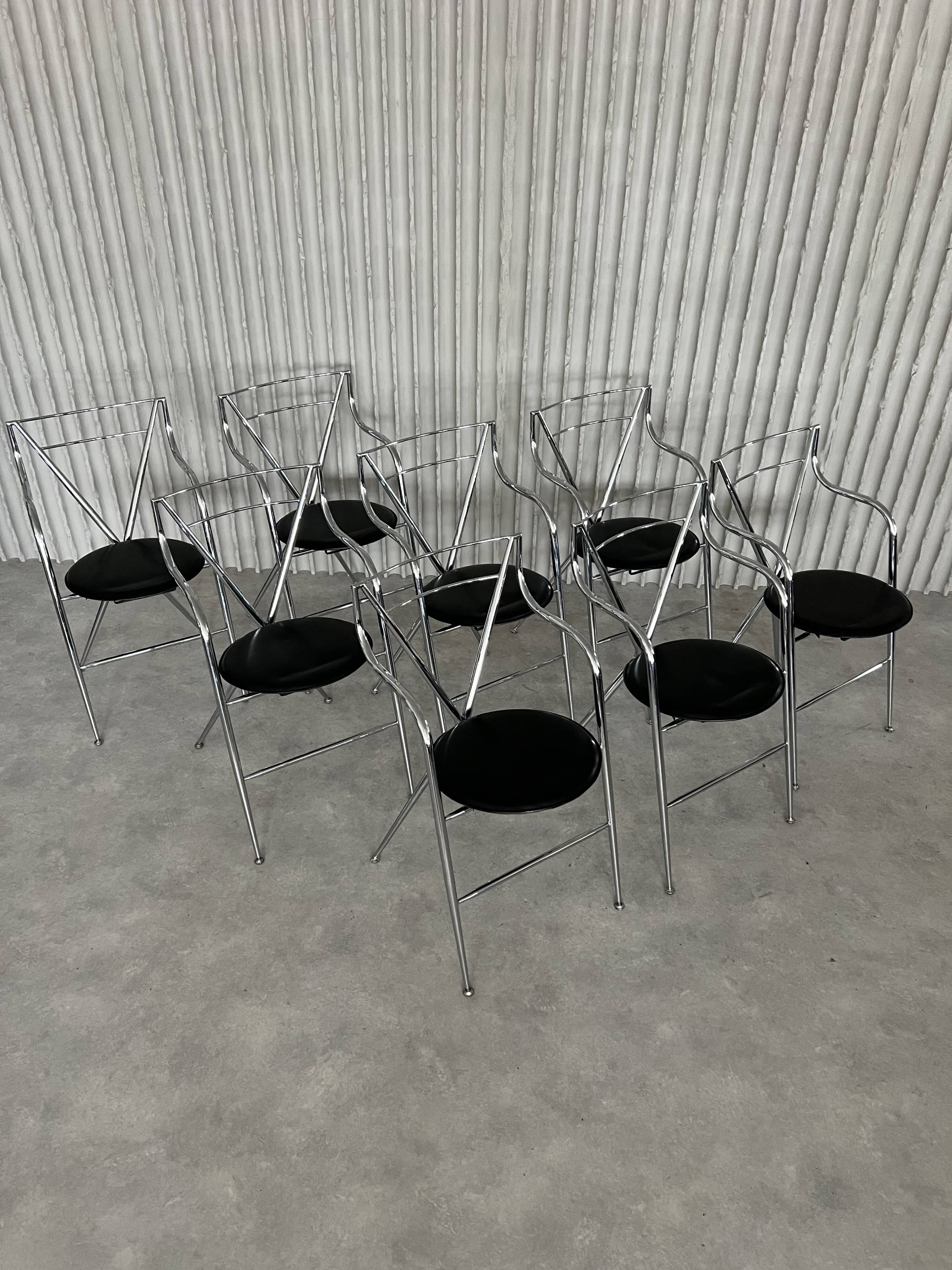 Set of 8 “Cinderella” chairs by Hiroyuki Yamakado