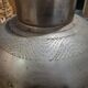 antique Indian brass tin-plated water pot vintage from Rajasthan