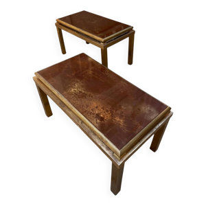 Paire de tables basses des années