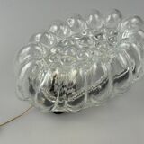60s 70s wall lamp made of glass & metal bubble wall sconce space age design