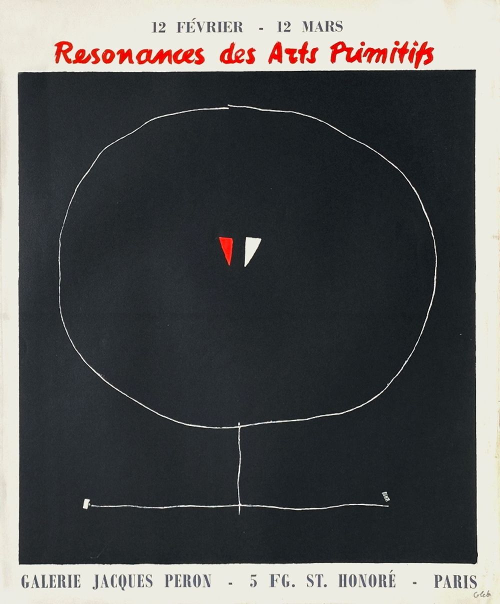 Poster Thomas Gleb "Resonance of Primitive Arts" 1960