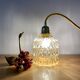 Vintage amber glass globe lamp