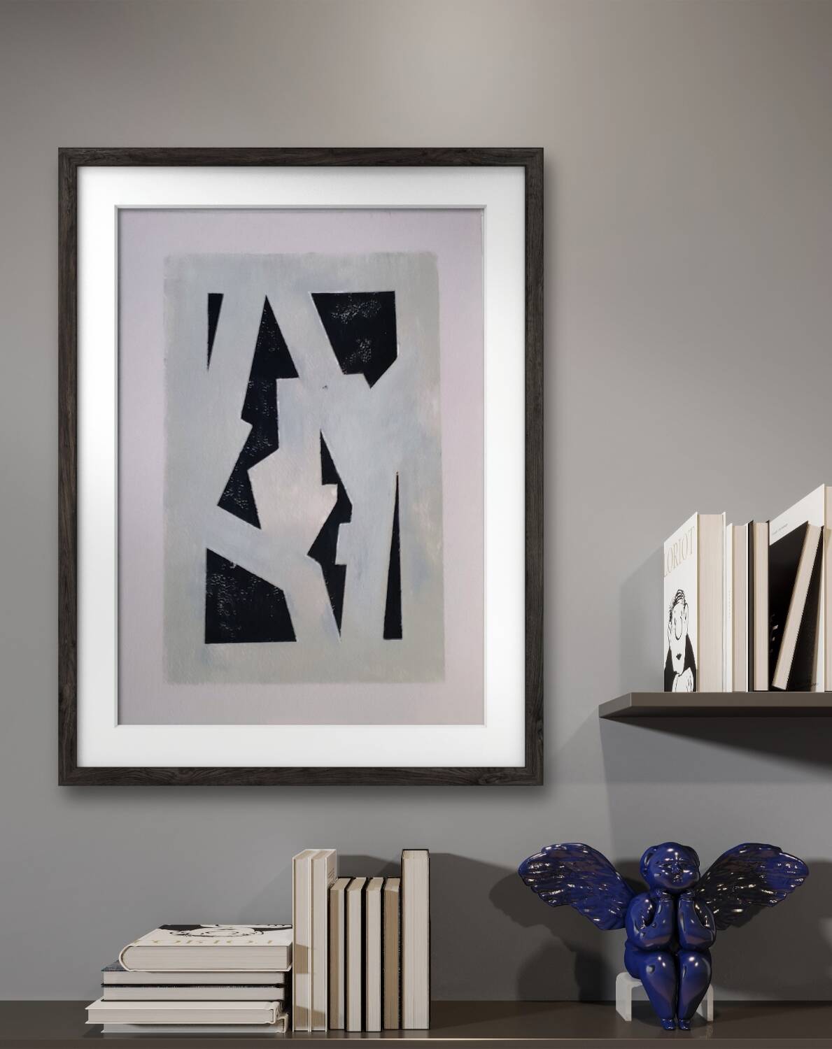 Modern geometric painting